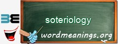 WordMeaning blackboard for soteriology